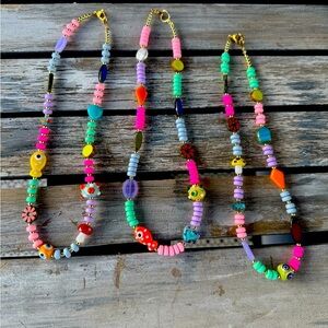 Colorful Beaded summer colors Necklace